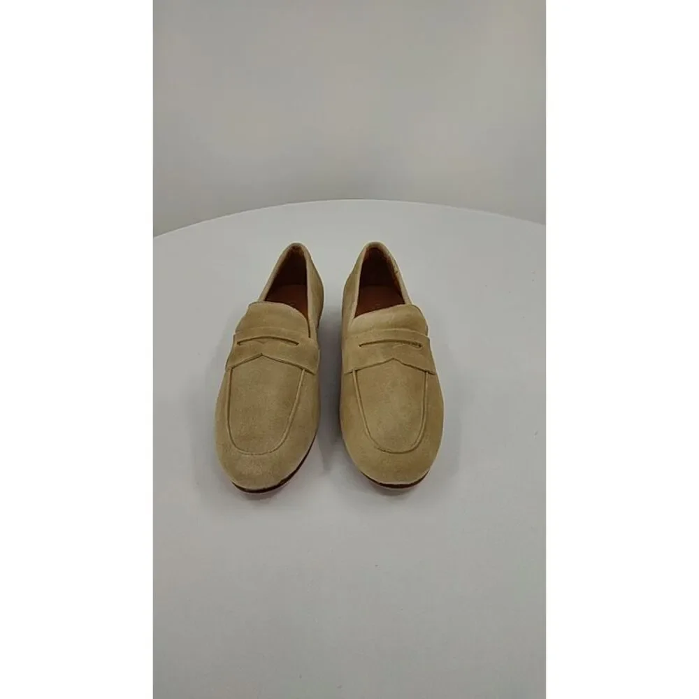 Quince Beige Suede Penny Loafers - Picture 2 of 2